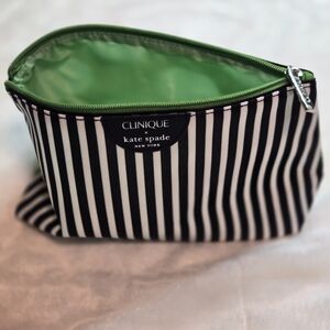 Clinique Kate Spade New York Make-up Bag Cosmetics Stripes Polka Dots